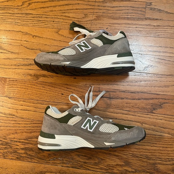 Aime Leon Dore x New Balance 991 MiUK Grey Low Top Sneakers - Picture 3 of 8